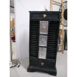 Meuble noir 5 tiroirs