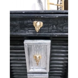 Meuble noir 5 tiroirs