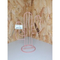 Porte bijoux cactus rose