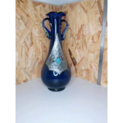 Vase oriental bleu