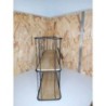 Etagere fer et bois