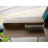 Bureau bois clair et blanc 