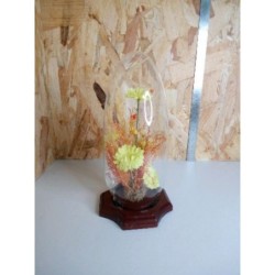 Globe fleurs sechees