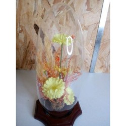 Globe fleurs sechees