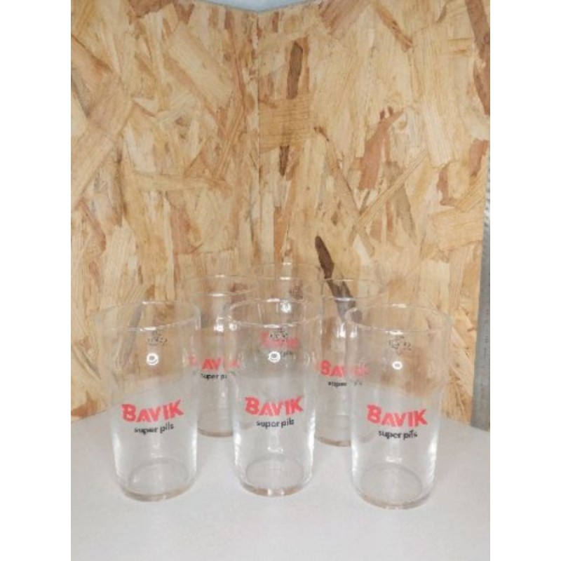 Lot 6 verres BAVICK Super pils