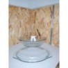 Plat en verre + couvercle