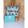 Pochette tissu avec accessoires 
