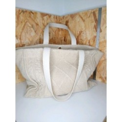  Sac a main laine beige 