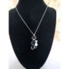 Collier chat noir et blanc 