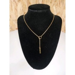 Collier plaque or "je t aime"