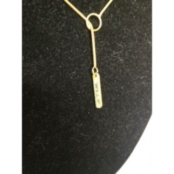 Collier plaque or "je t aime"