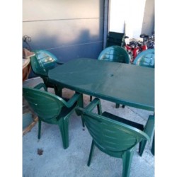 Salon de jardin vert 