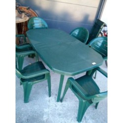 Salon de jardin vert 