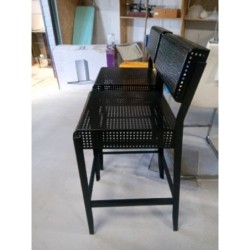 Deux tabourets de bar metal 