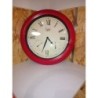 Horloge murale rouge