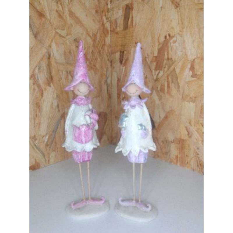 Lot Fee mauve et rose
