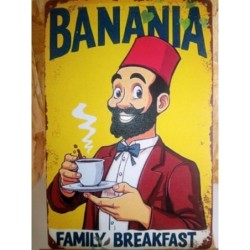 Plaque metal Banania