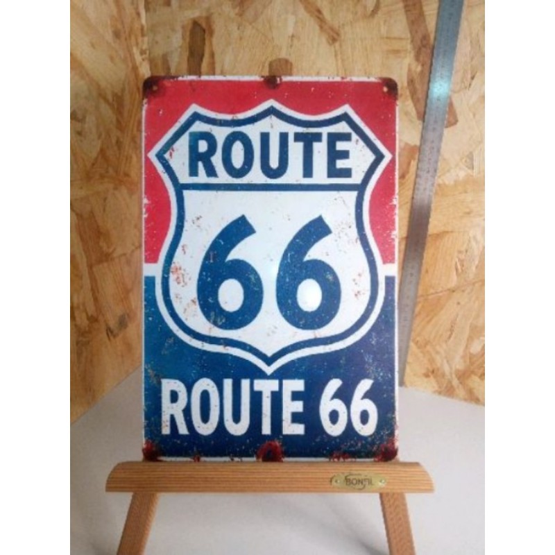 Plaque metal route 66