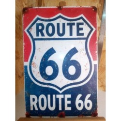 Plaque metal route 66