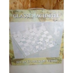 Jeu echecs en verre