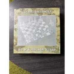Jeu echecs en verre