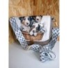 Sac a main velours chien