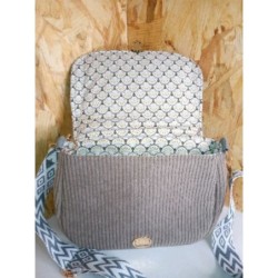 Sac a main velours chien