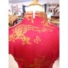 Robe chinoise rouge et dore 