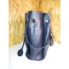 Sac cuir bleu
