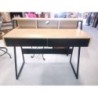 Bureau noir et bois