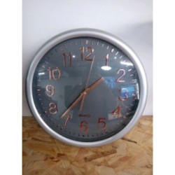 Pendule grise et rose gold
