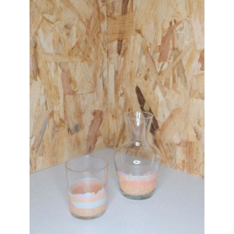 Carafe verre de nuit 