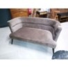 Banquette velour marron