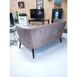 Banquette velour marron