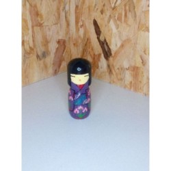 Poupée Kokeshi violette 